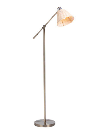 62in Rattan Shade Shade Floor Task  Lamp | TJ Maxx