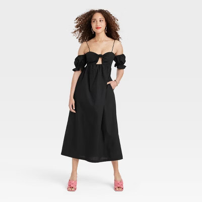 Women's Sleeveless Tie-Front Dress - A New Day™ | Target