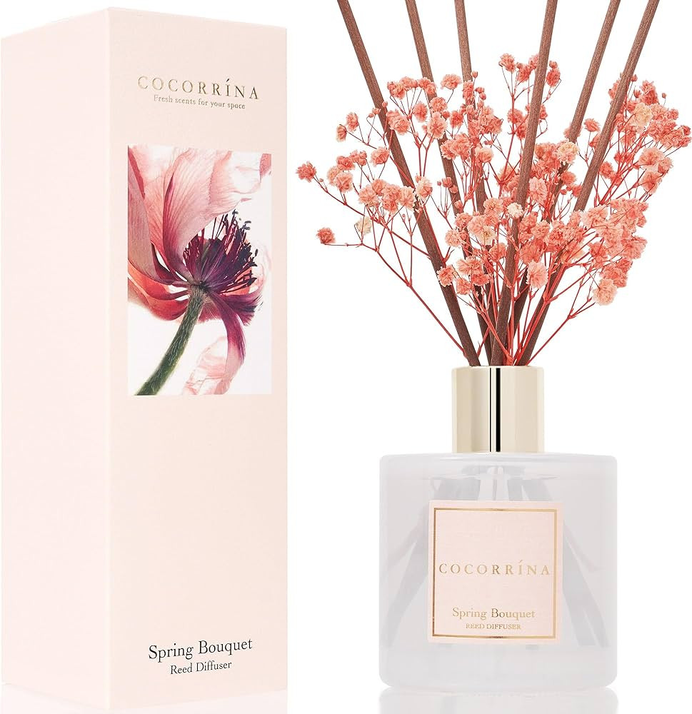 Cocorrína Reed Diffuser Sets- Spring Bouquet Scented Diffuser with Sticks Home Fragrance Reed Di... | Amazon (US)