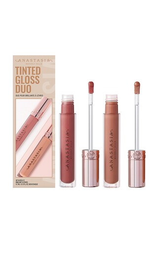 Anastasia Beverly Hills Tinted Lip Gloss Duo in Caramel & Tan Rose. | Revolve Clothing (Global)