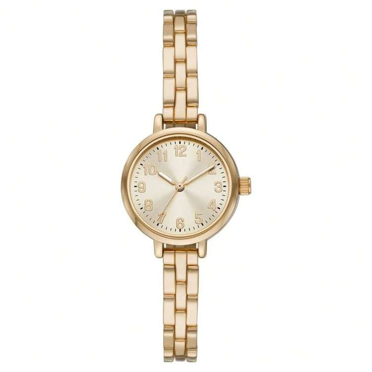 Reloj De Pulsera Para Mujer: Reloj Con Brazalete De Tono Dorado (FMDOTT076) | SHEIN