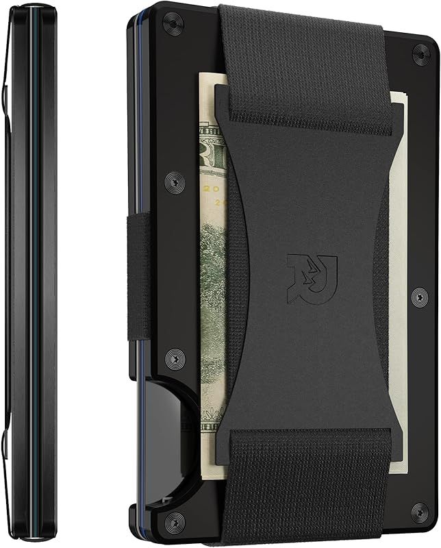 The Ridge Minimalist Slim Wallet For Men - RFID Blocking Front Pocket Credit Card Holder - Aluminum  | Amazon (US)