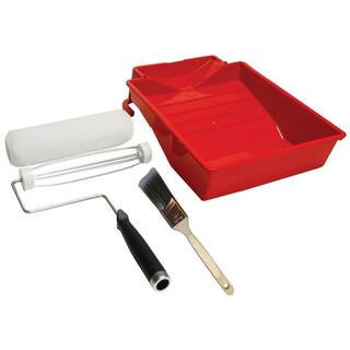 Paint Roller Kit, 9 Pieces, Polypropylene | The Home Depot