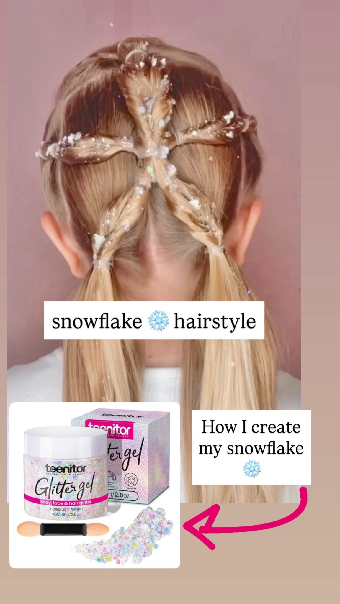 The hair glitter, I use to create my snowflake ❄️ 

#LTKHoliday #LTKBeauty