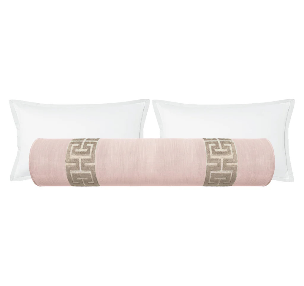 THE BOLSTER :: STRIE VELVET // BALLET + GREEK TRIM | LITTLE DESIGN COMPANY