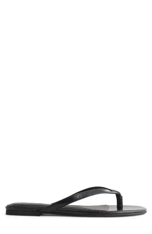 Madewell The Iggy Flip Flop in True Black at Nordstrom, Size 8.5 | Nordstrom