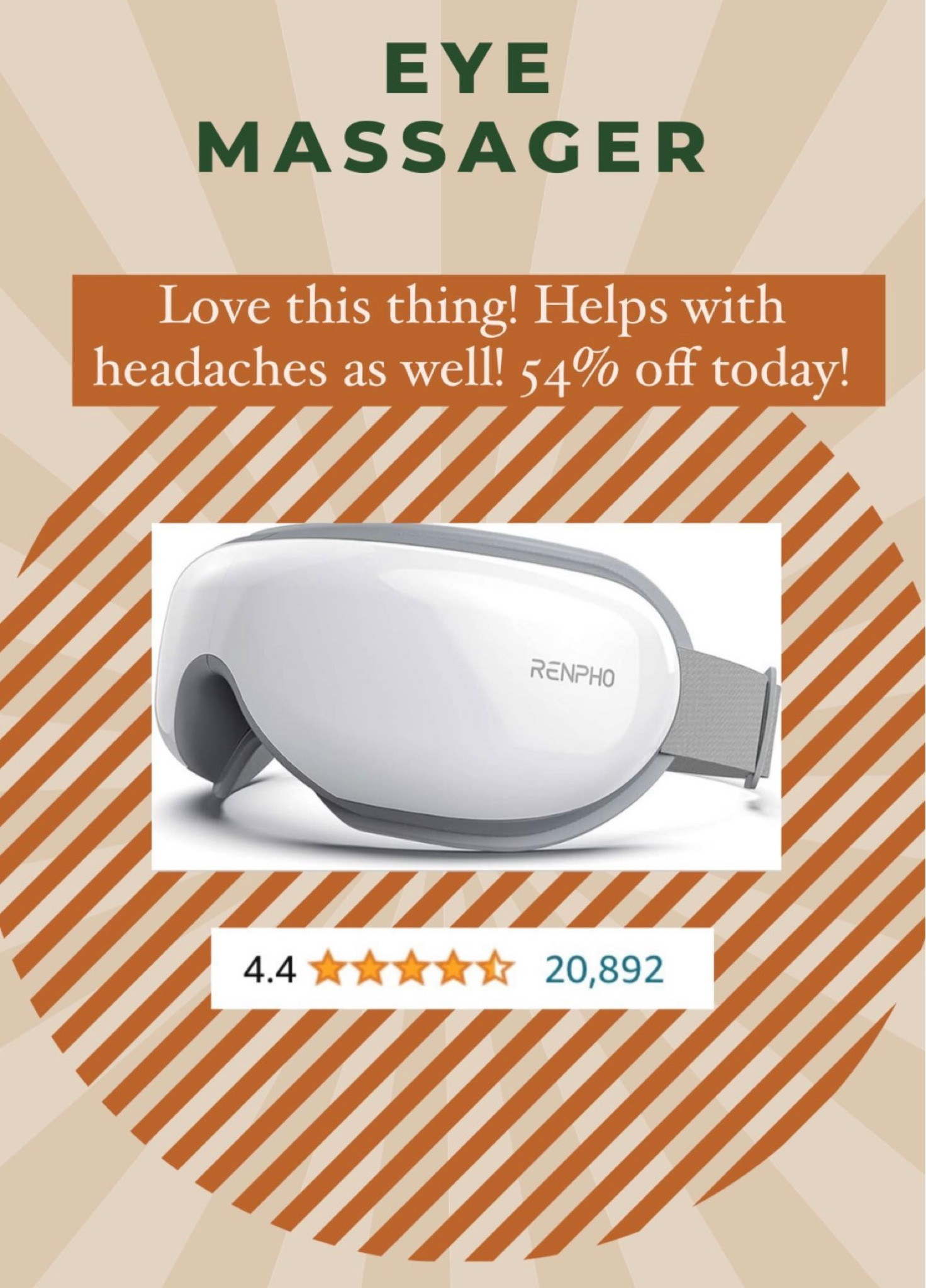 Renpho Eye Massager review