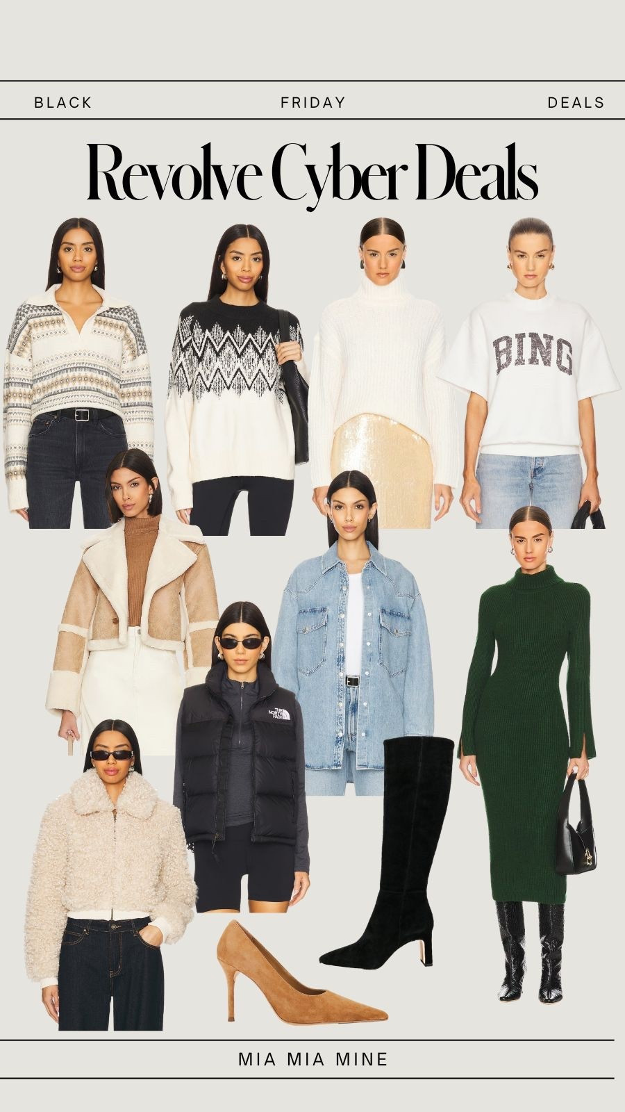 Revolve Black Friday sale
Save up to 50% off holiday sweaters, holiday outfits and casual winter staples 

#LTKCyberWeek #LTKFindsUnder100 #LTKSaleAlert