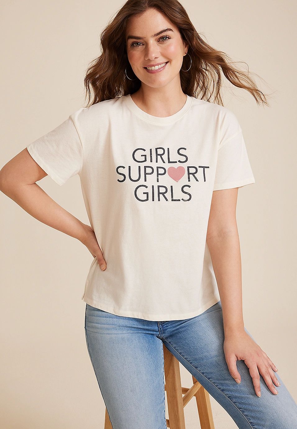 Girls Support Girls Graphic Tee | Maurices