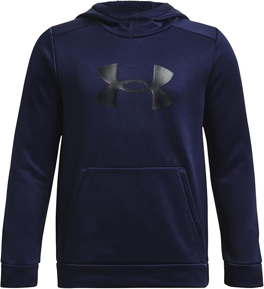 Under Armour Boys Fleece Big Logo Hoodie | Amazon (US)