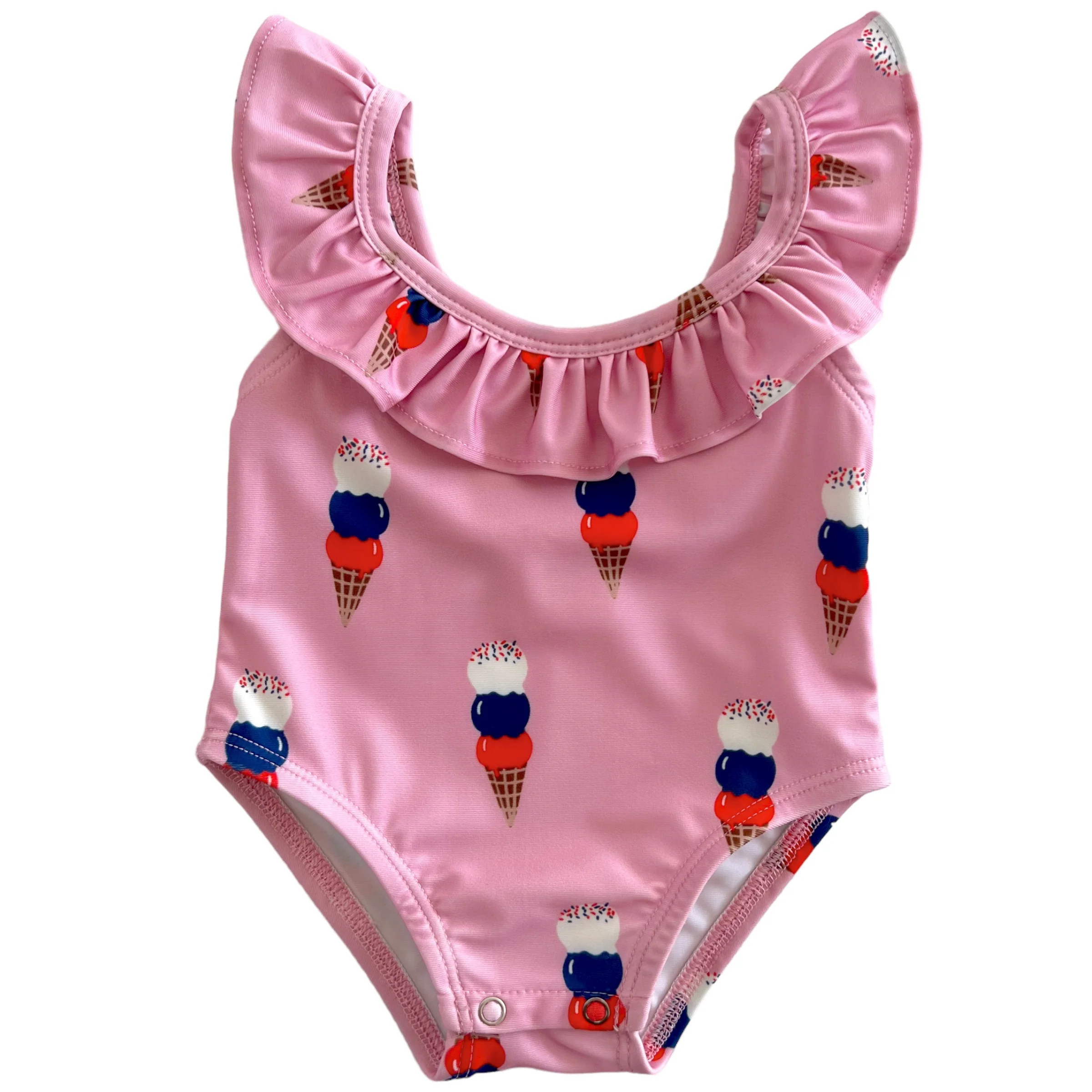 Pink Ice Cream / Isla Swimsuit / UPF 50+ | SpearmintLOVE