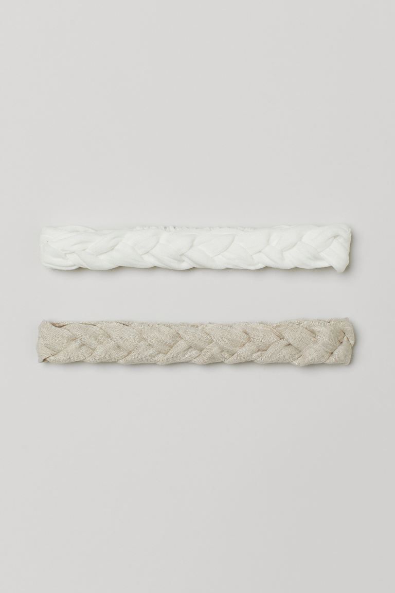 2-pack Braided Hairbands | H&M (US)