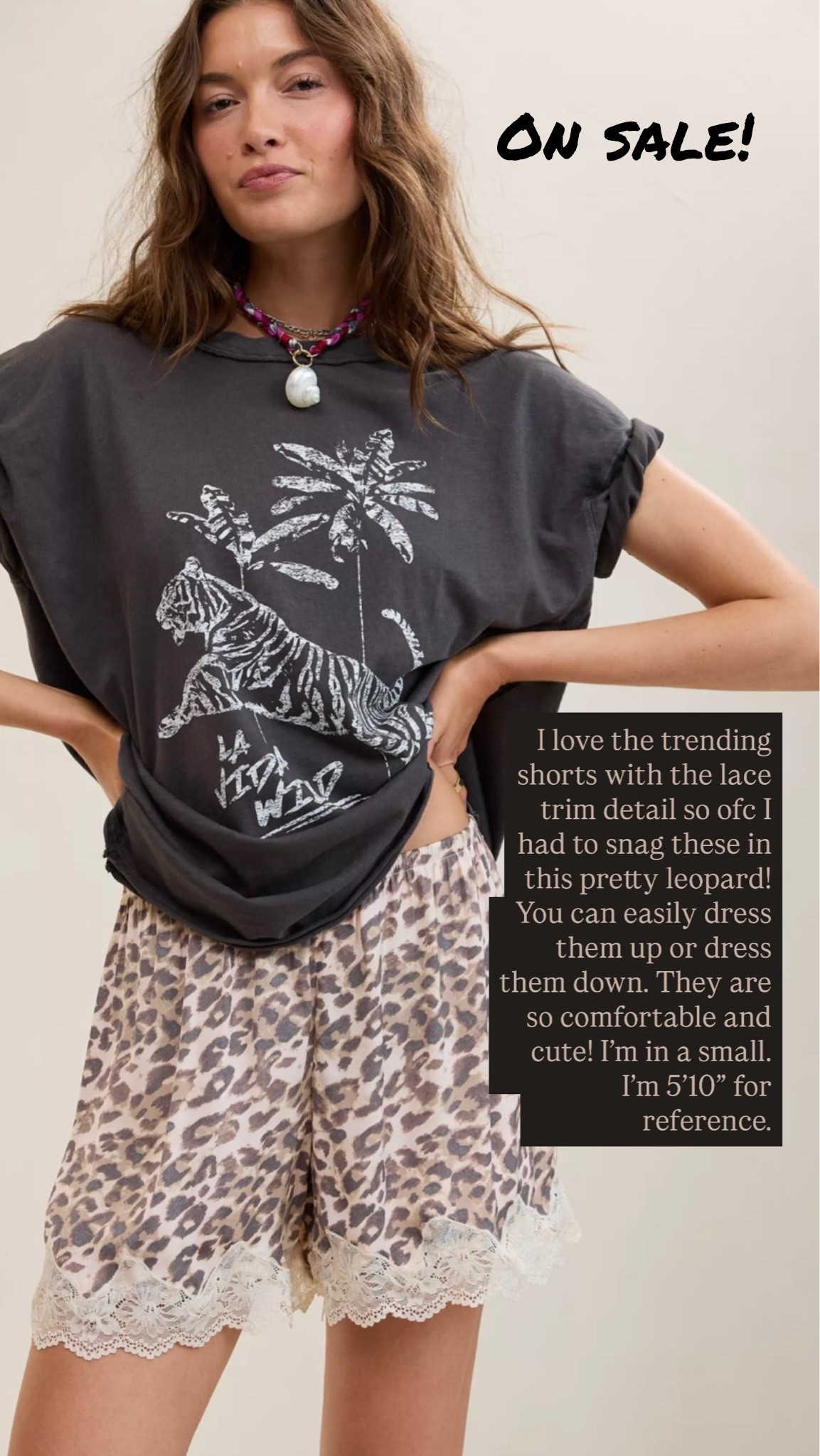 Trend Alert! I love these leopard satin shorts with the lace trim detail! They come in multiple colors and they’re on sale right now! You can easily dress them up or dress them down with heels or jelly flats. Leopard trend, satin lace shorts trend, @Aerie  #LaidbackLuxeLife

Shorts: Small in ‘Cake Batter’ (on sale!)

Hey Beautiful! Feel free to comment on this post if you have any questions! 🫶🏽

Follow me for more fashion finds, beauty faves, lifestyle, home decor, sales and more! So glad you’re here!! XO, Karma

#LTKootd #LTKSaleAlert #LTKmomlife