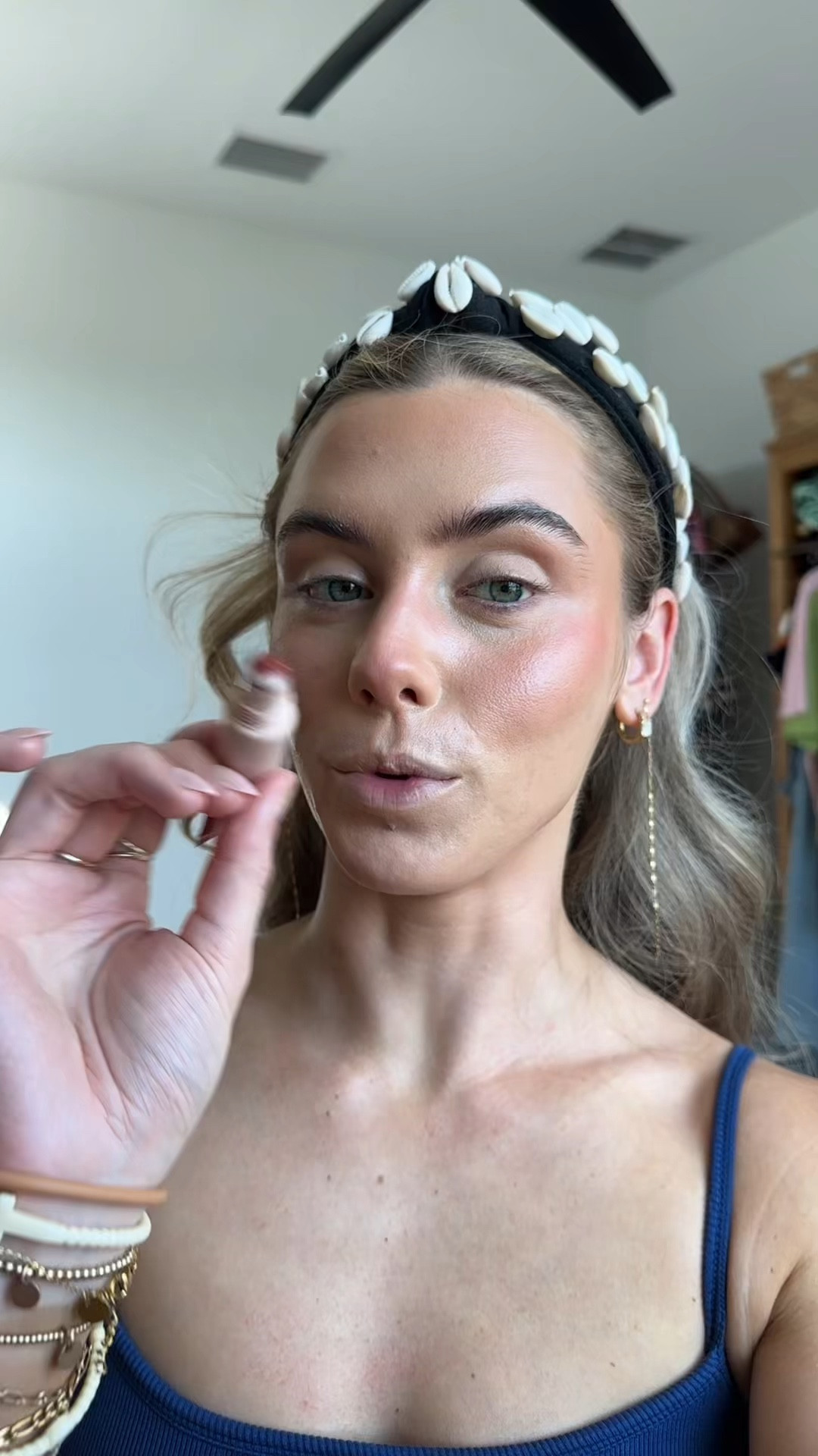 My code is SLOANE. A weightless liquid blush with serious pigment and a soft-stain finish. Cool Blush Serum Cheek Tint delivers buildable payoff—from a natural flush to bold color—with just a drop. Powered by squalane, hyaluronic acid, and hibiscus extract, it blends seamlessly into skin for a “just-pinched” look that stays put. The cooling metal tip delivers a unique swipe of color that looks more like skin and less like effort.

Shade Descriptions:
 
Cool Girl - Midtone Rose
Summer Girl - Bright Coral
Moody Girl - Bronzed Terracotta
Lover Girl - Warm Berry @dibsbeauty    @ulta 

#LTKselfcare #LTKBeauty #LTKgrwm
