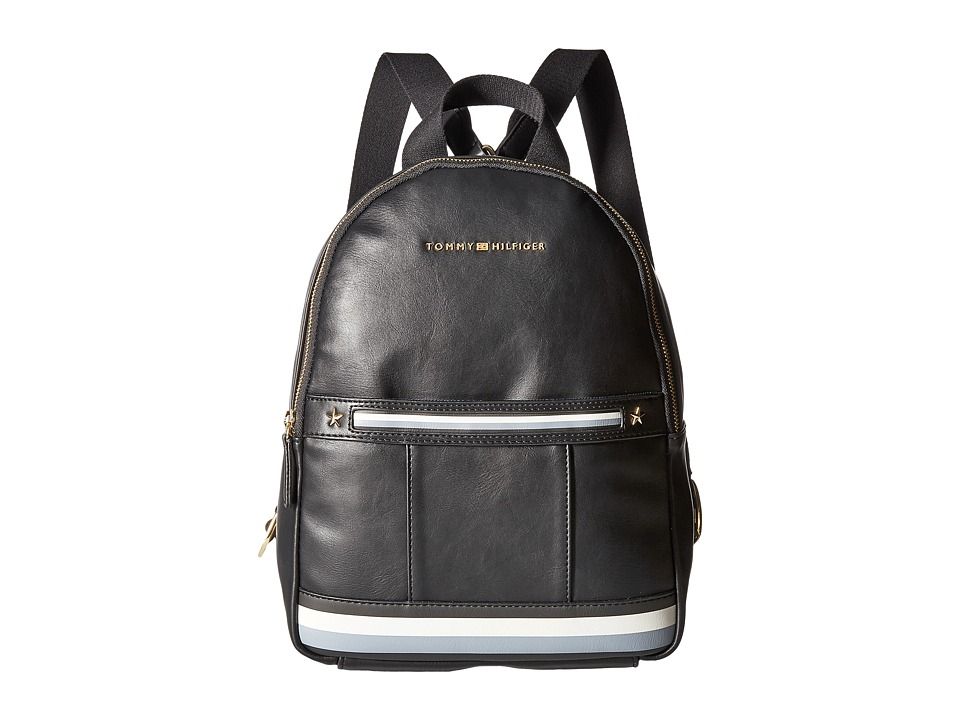 Tommy Hilfiger - Larissa Dome Backpack (Black) Backpack Bags | 6pm