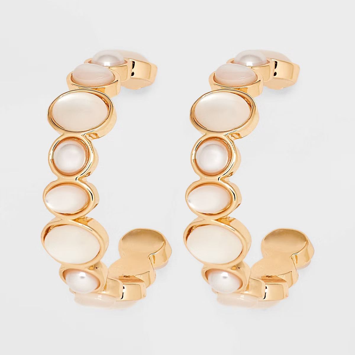 Pearl Hoop Earrings - A New Day™ | Target
