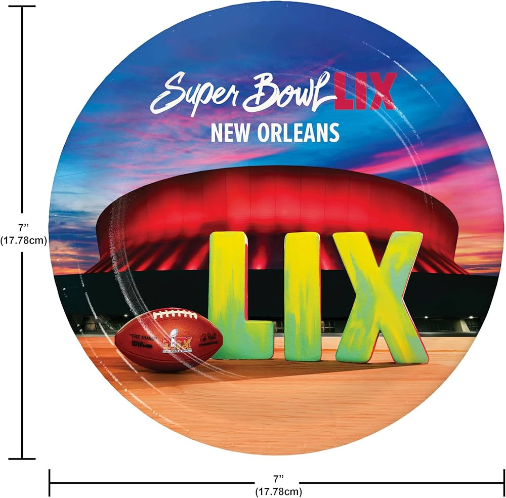 Trendware NFL Super Bowl LIX Dessert Paper Plates, 24 Count | Amazon (US)