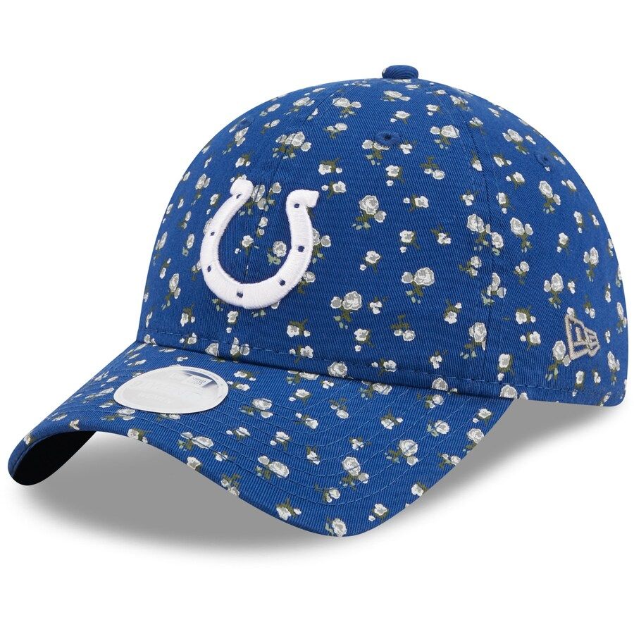 Indianapolis Colts New Era Women's Floral 9TWENTY Adjustable Hat - Royal | Fanatics