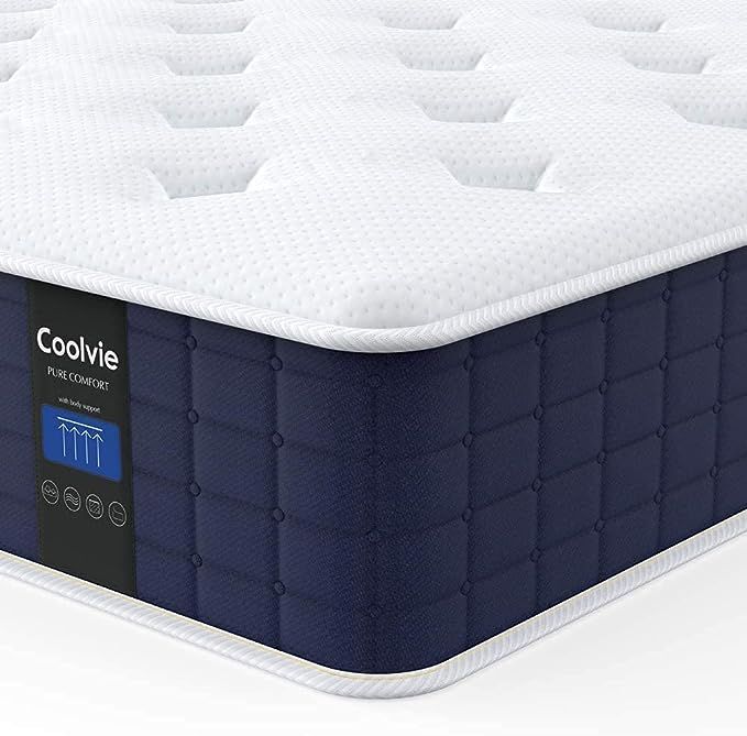 Coolvie Queen Mattress, 10 Inch Hybrid Mattress Queen Size, Individual Pocket Springs with Memory... | Amazon (US)