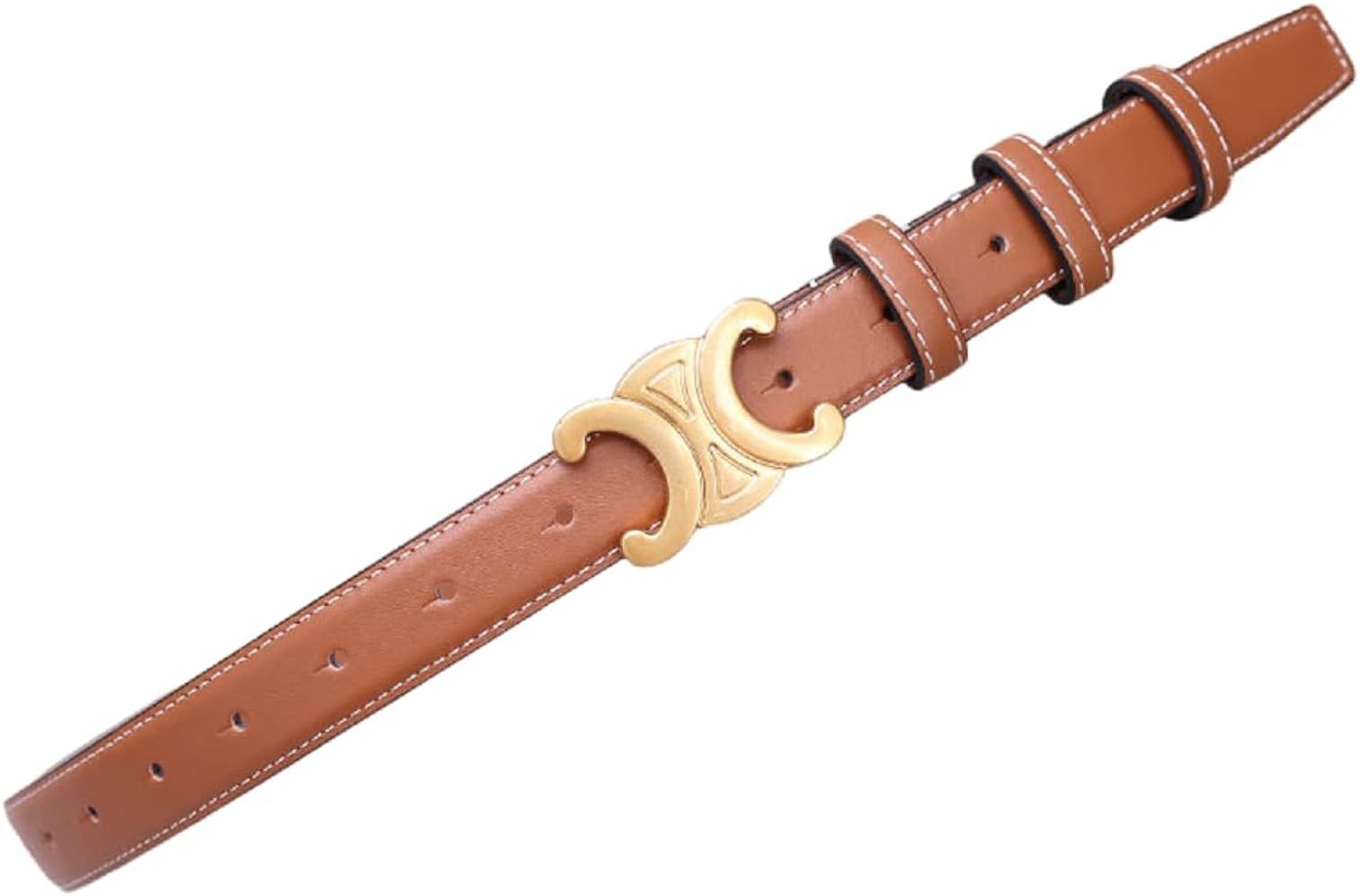 Leather Skinny Waist Belt for Women - Adjustable Design, Perfect for Denim Dresses      
 Leather | Amazon (US)