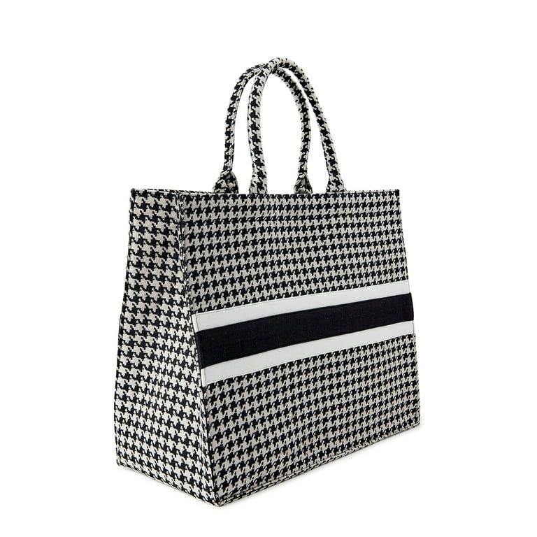 Time and Tru Women's Large Woven Tote Bag | Walmart (US)