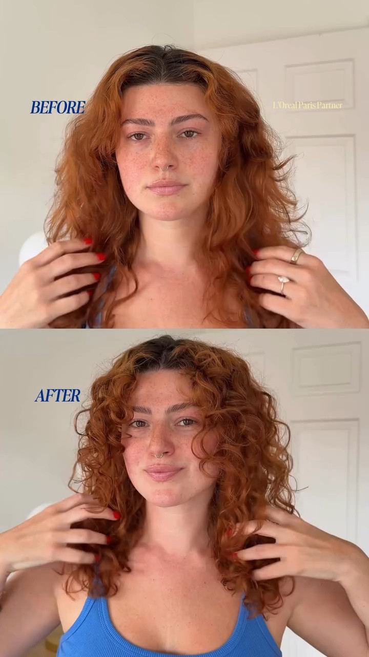 bringing the shine back to my summer curls with @lorealparis 🌞 using the Glycolic + Gloss Routine 🚿

#LOrealParisPartner #LOrealParisHaircare