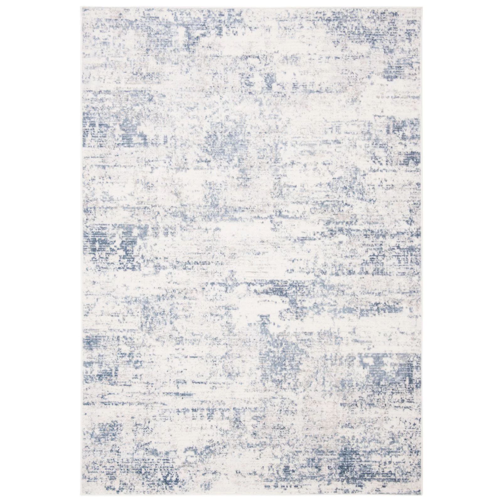 SAFAVIEH Amelia Ian Abstract Distressed Area Rug, Ivory/Blue, 8' x 10' | Walmart (US)