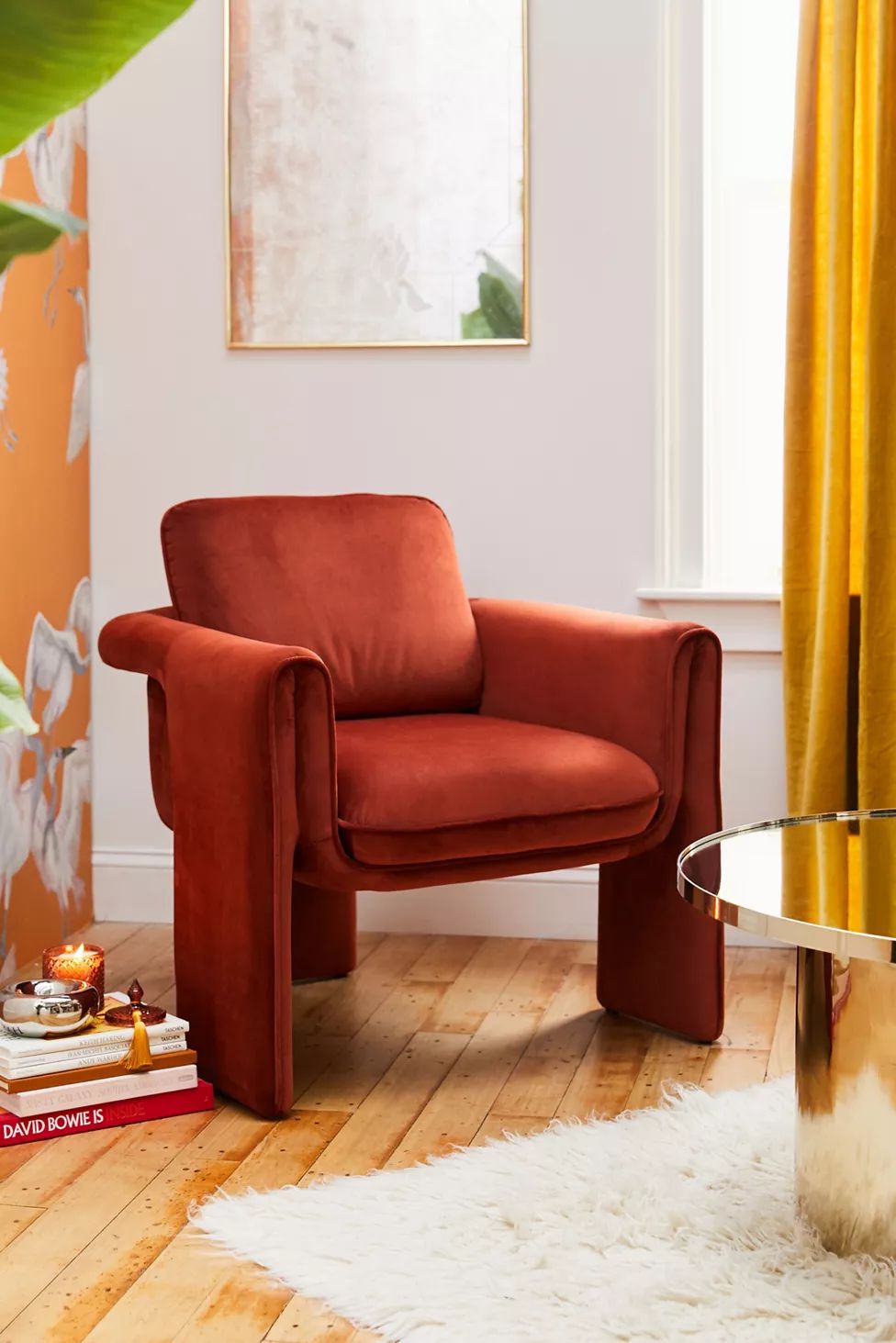 Floria Velvet Upholstered Chair | Urban Outfitters (US and RoW)
