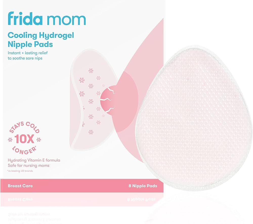 Frida Mom Cooling Hydrogel Nipple Pads - Soothing Nursing Pads, Made for Sore Nipples, Breastfeed... | Amazon (US)
