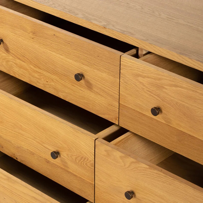 Delway 9 Drawer 80" W Double Dresser | Wayfair North America