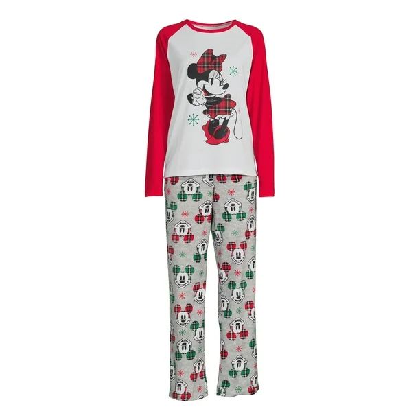 Disney Mickey Mouse & Minnie Mouse Christmas Matching Family Pajama Set - Walmart.com | Walmart (US)