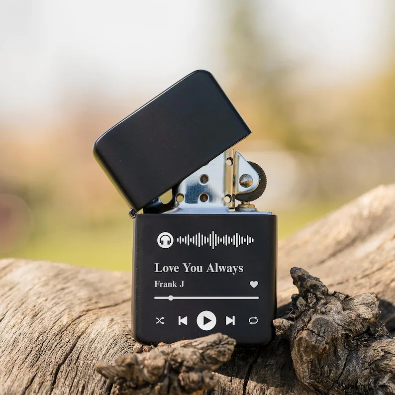 Scannable Song Code Lighter for Boyfriend, Custom Music Code Lighter, Anniversary Couple Gift, Pe... | Etsy (US)