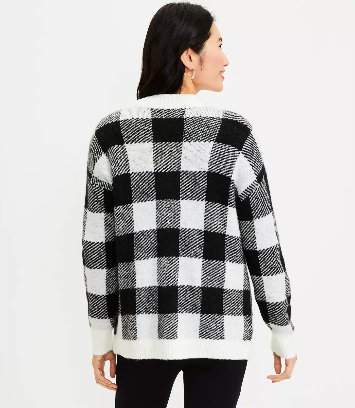 Buffalo Plaid V-Neck Pocket Cardigan | LOFT