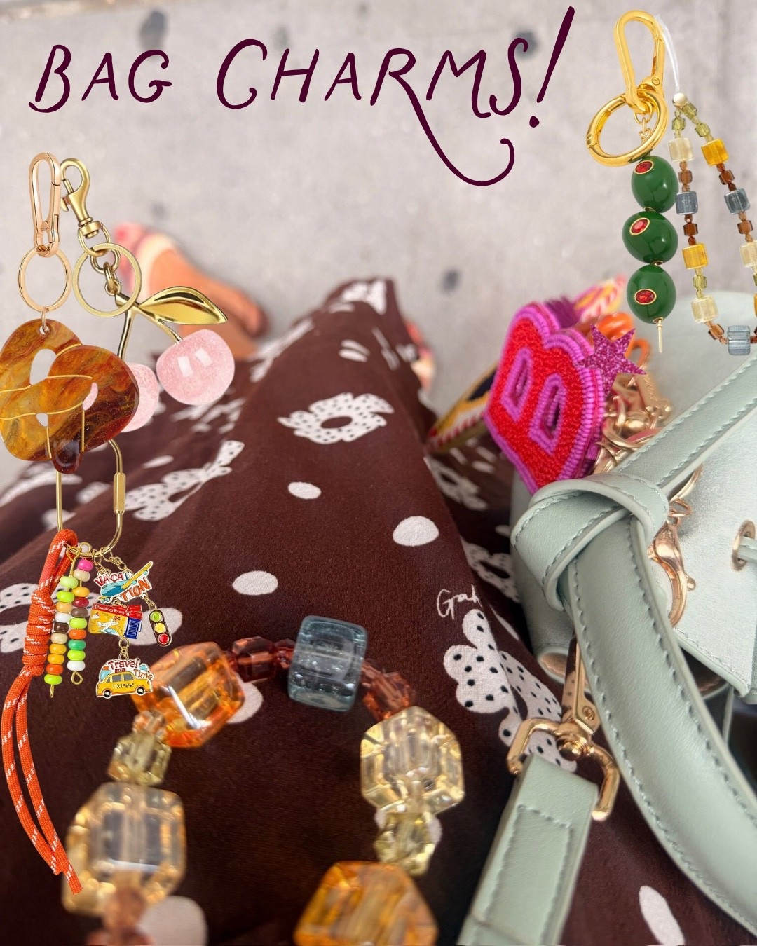 Bag charms are my favorite way to add a little personality to any handbag! 👜✨ From playful statement pieces to cute everyday details, I love how easily they can transform a simple bag into something fun and unique. Such an easy accessory to switch up for every outfit and occasion!

#LTKDayInMyLife #LTKGRWM #LTKOOTD
