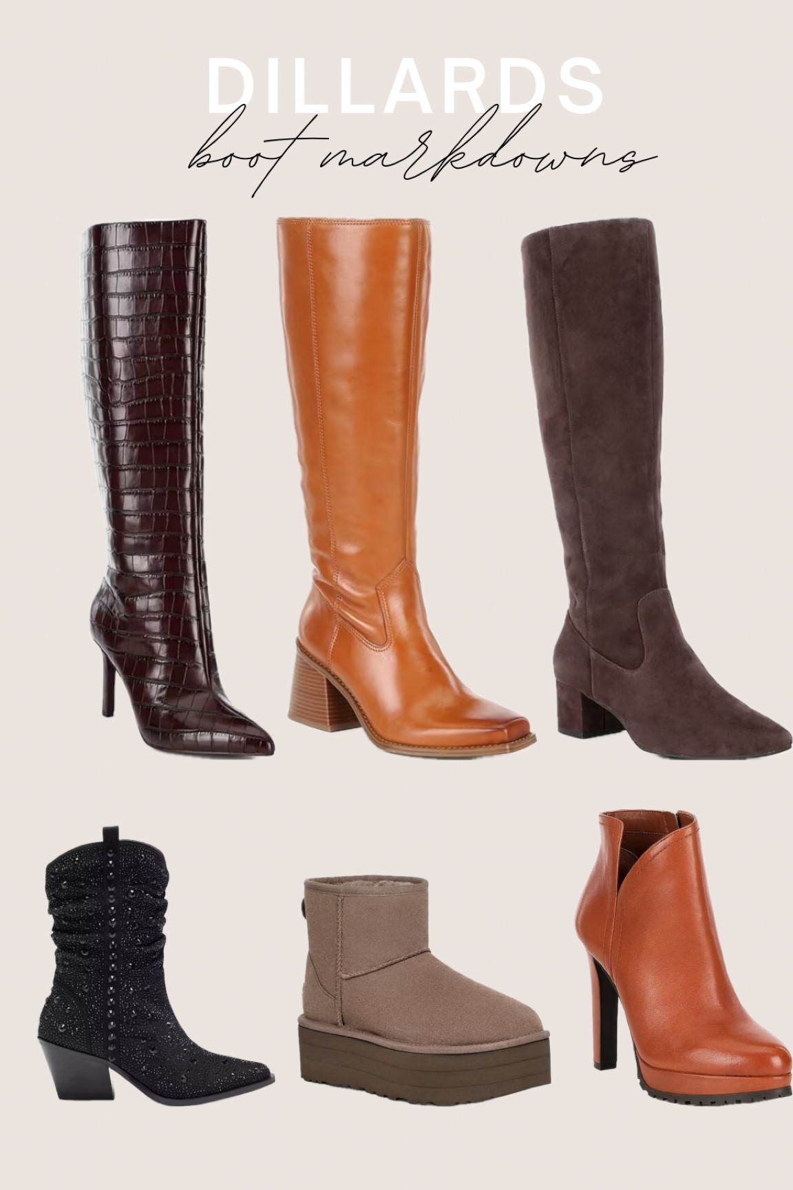 Boot markdowns at Dillards! Ugg, Vince Camuto

#LTKshoecrush #LTKstyletip #LTKsalealert