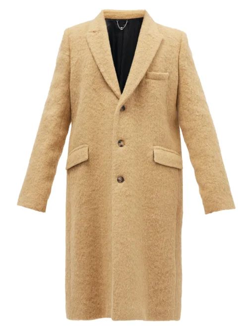Paco Rabanne - Single-breasted Wool-blend Coat - Mens - Beige | Matches (US)