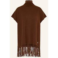 Patrizia Pepe Cashmere-Poncho braun | Breuninger (DACH)