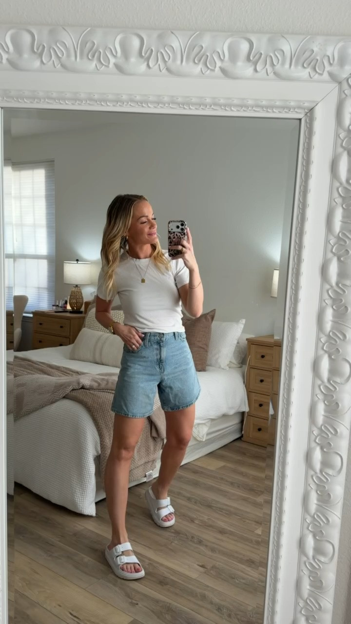 These Levi denim shorts are the perfect summer staple! The fit is so flattering and the quality denim holds up wash after wash. Love the classic styling that goes with everything. Perfect length and the waistband sits comfortably. Essential shorts for warm weather that never go out of style!

#LeviShorts #DenimShorts #SummerStyle #ClassicDenim #LTKShoeCrush #SummerEssentials 

 #LTKootd #LTKmomlife