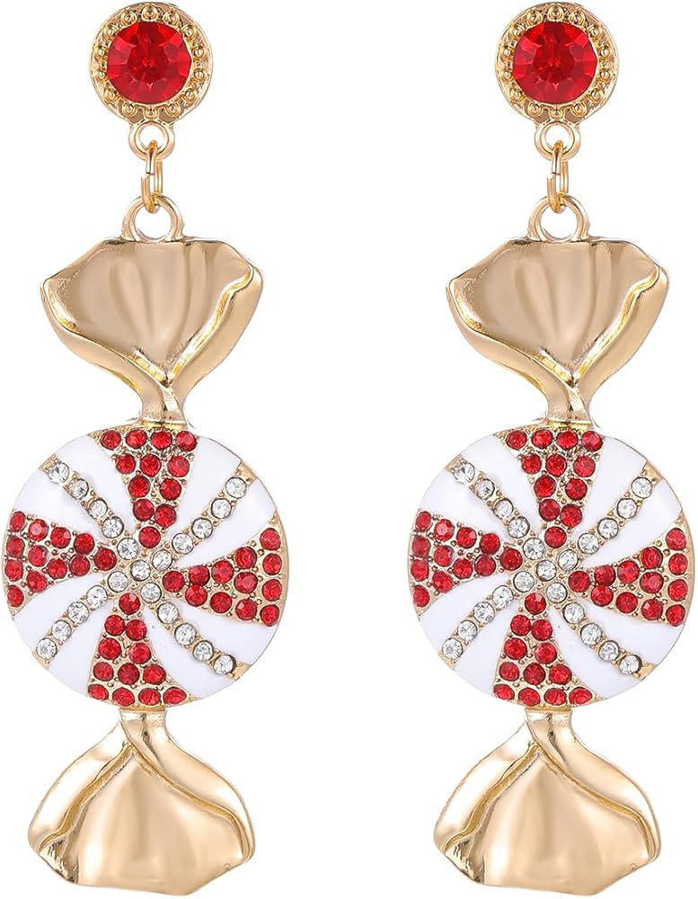 Madison Tyler Christmas Earrings for Women | Xmas Red Christmas Tree Italian Martini Skirt Gloves... | Amazon (US)