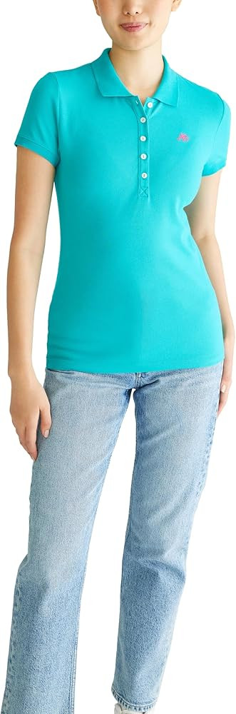 AEROPOSTALE Women's Aero Solid A87 Polo | Amazon (US)