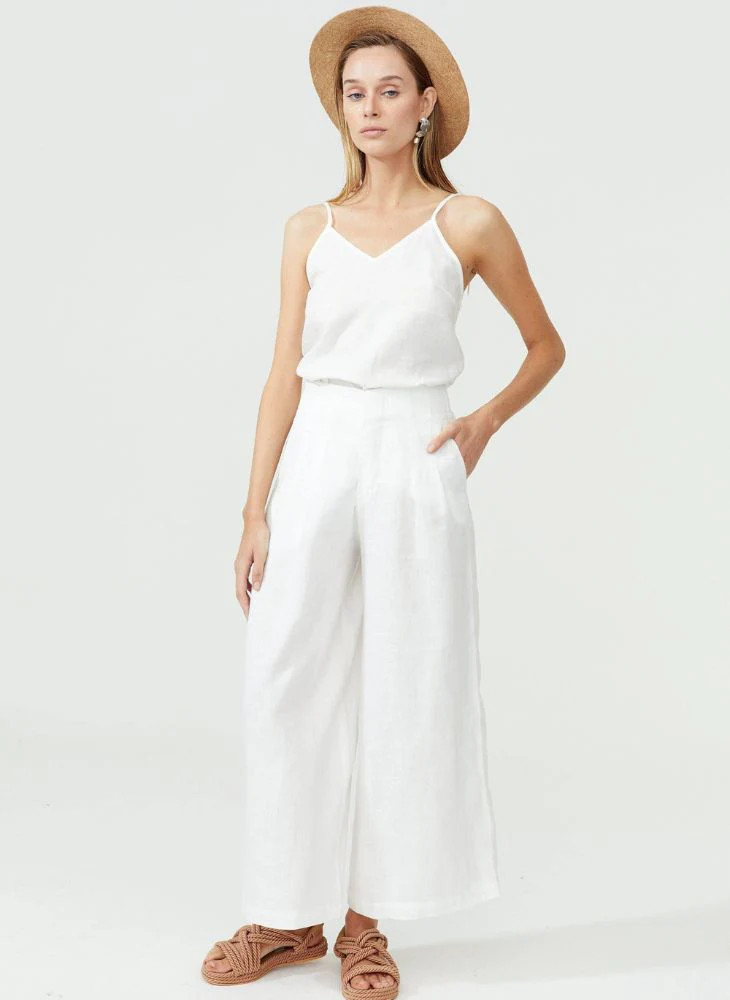 Culotte Linen Pants | Nic del Mar
