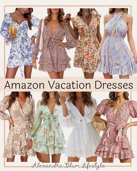 Amazon Vacation Dresses!! Floral mini dresses! Perfect for beach vacations! Resort wear

#LTKunder100 #LTKSeasonal #LTKtravel