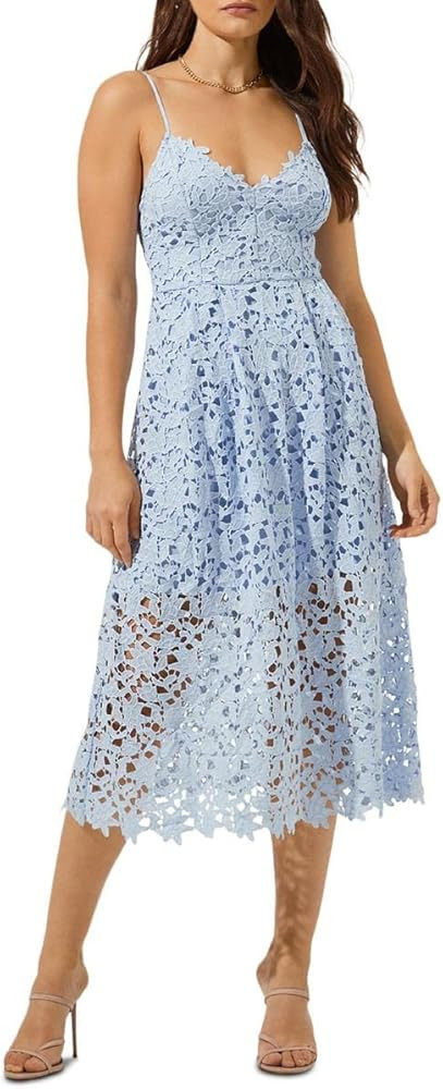 ASTR the label Women's Sleeveless Lace Fit & Flare Midi Dress | Amazon (US)