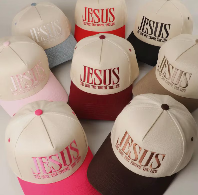 Custom Embroidered Jesus Life Trucker Hat: Trendy Caps - Etsy | Etsy (US)