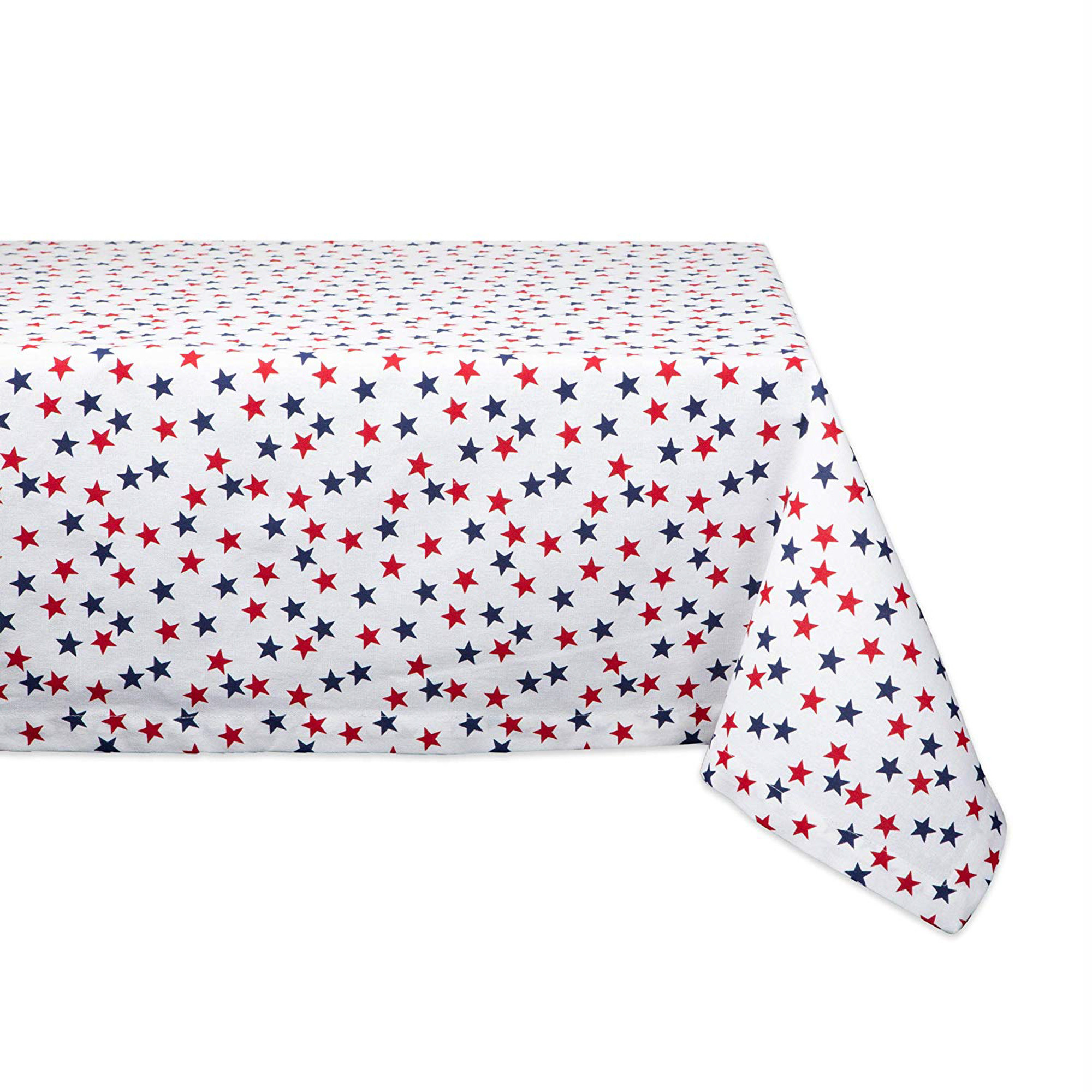 DII Americana Stars Printed Kitchen Tablecloth, 84" x 60", 100% Cotton - Walmart.com | Walmart (US)