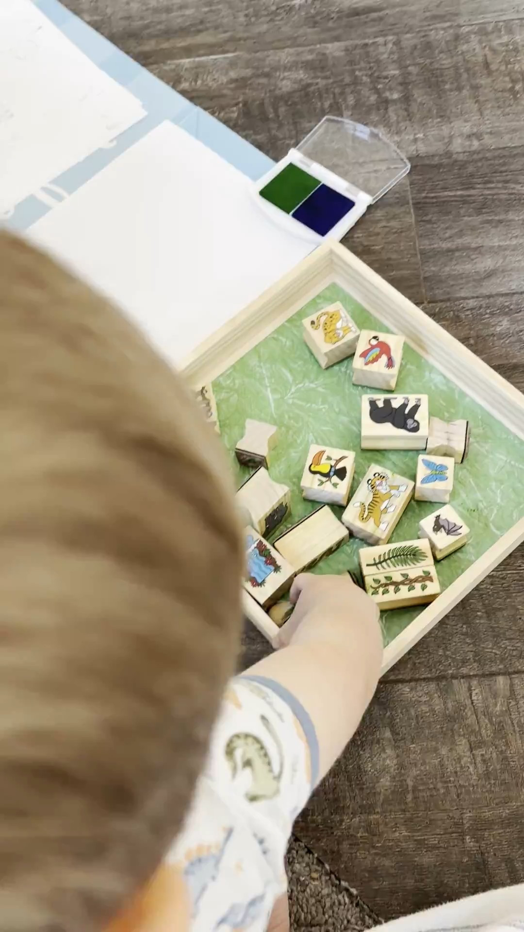 Stamps are a nice quiet activity for sick days and indoor snow days ❄️

#LTKmomlife #LTKKids