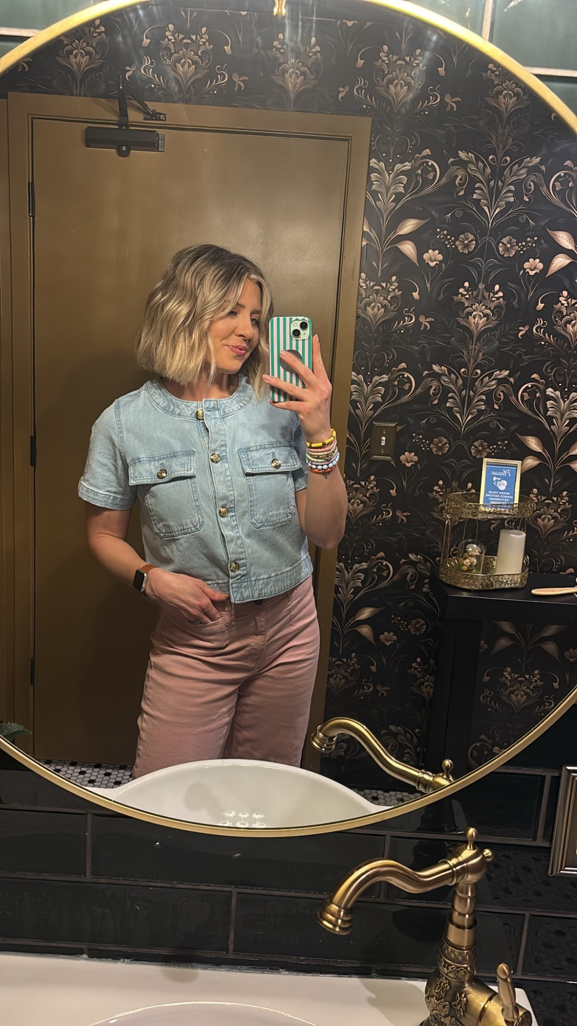 The cutest spring Jean Shirt from Walmart ✨🤌🏼