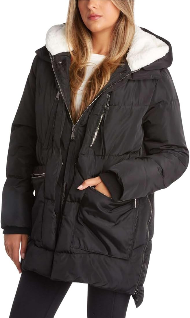 Steve Madden Women's Puffer Parka Jacket | Amazon (US)