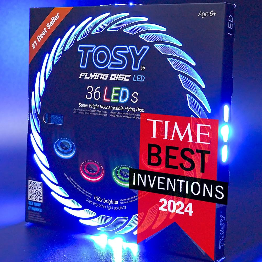TOSY Flying Disc - 108 RGB Multicolor or 36 Monocolor LEDs, Super Bright, Smart Modes, Christmas ... | Amazon (US)
