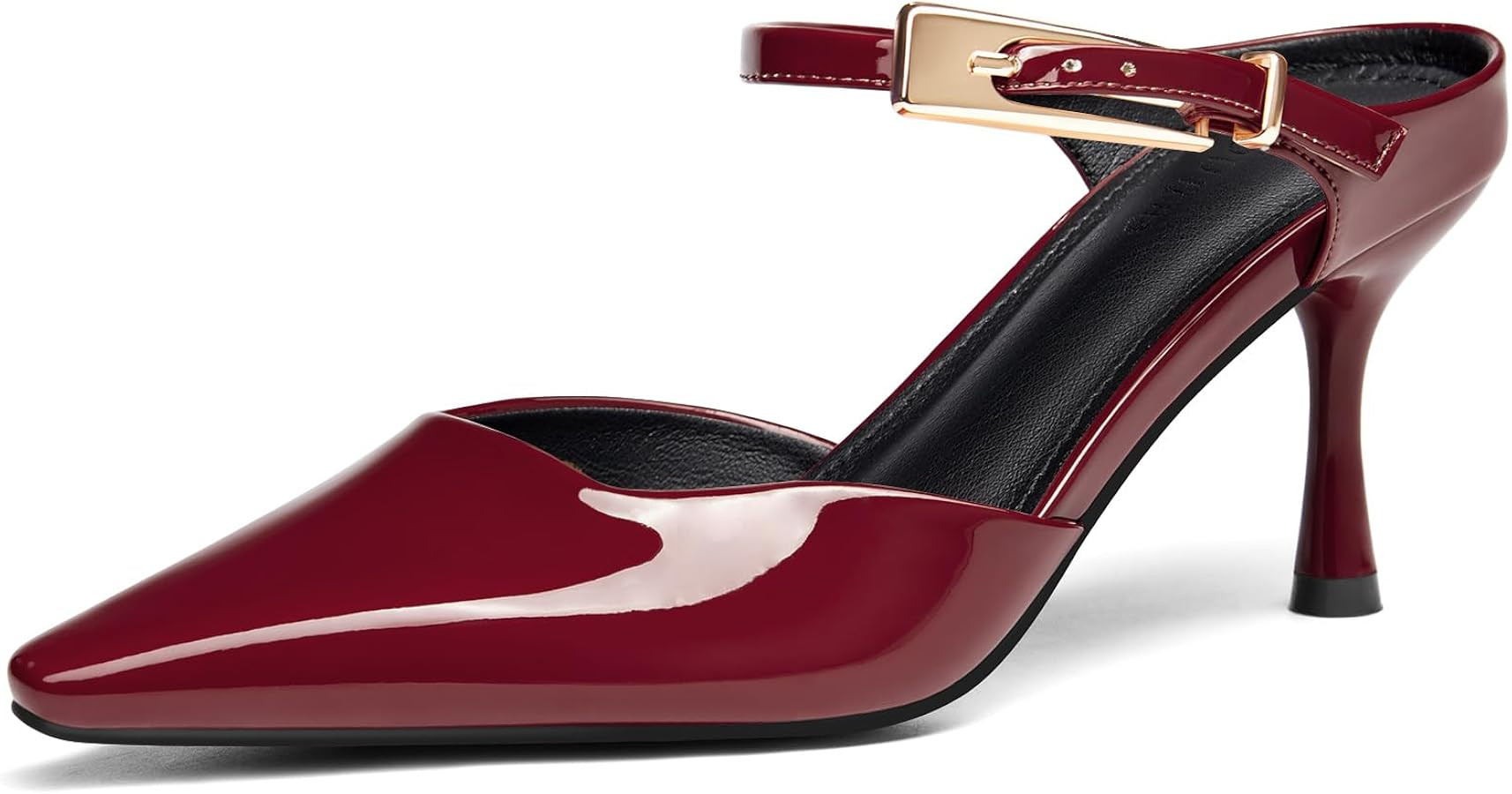 Coutgo Womens High Heels Mules Pumps Dress Shoes
        Pointed Toe, Kitten Heel, Backless, Ankl... | Amazon (US)